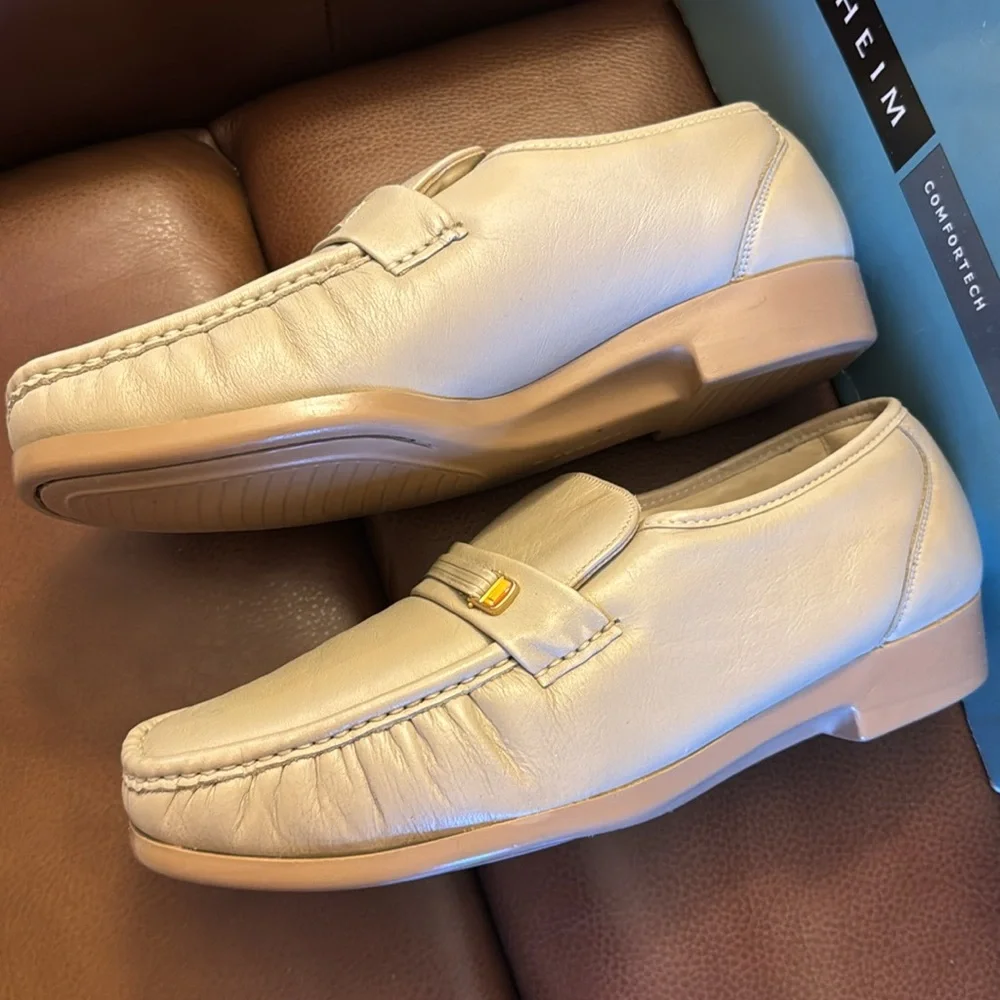 Florsheim men’s Riva comfort tech beige leathered upper & lining shoes